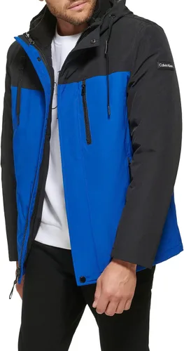 Miniatura 2 de Calvin Klein Sudadera con Capucha chamarra con babero desmontable