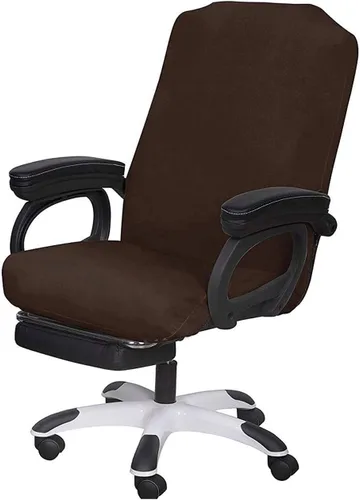 Miniatura 35 de SARAFLORA Paquete de 2 fundas para sillas de oficina, fundas elásticas para sillas de escritorio, fundas extraíbles para silla de oficina con Negro