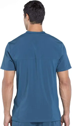 Miniatura 2 de Cherokee Infinity - Camisa quirúrgica para hombre, color sólido, con cuello en V