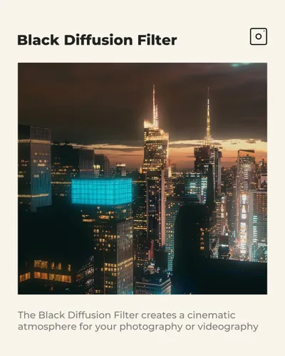 Miniatura 4 de K&F CONCEPT Filtro de difusión negro de 67mm con efecto cinematográfico de niebla de 1/4, filtro con 28 capas de revestimiento multicapa, resistente