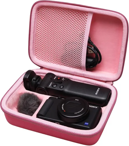 Miniatura 10 de L LTGEM Funda para cámara compatible con Sony ZV-1F / ZV-1 / ZV-1 II Vlog cámara digital, trípode, micrófono y kit de accesorios para vlogger