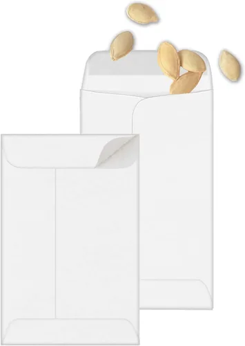 Miniatura 6 de Xxcxpark 500 sobres para monedas #1, sobres de papel kraft blanco de 2-1/4 x 3-1/2 pulgadas, sobres clásicos de papel kraft para piezas pequeñas