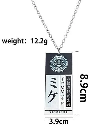 Miniatura 7 de KANGSHUN Collar de cosplay de personaje de anime con identificación de esclavo para Yumeko Jabami Kakegurui