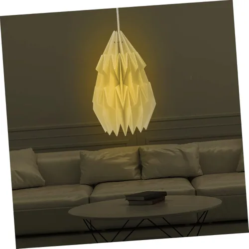 Miniatura 8 de Nórdico Simple diseño origami papel cubierta de luz pantalla hogar accesorio decorativo