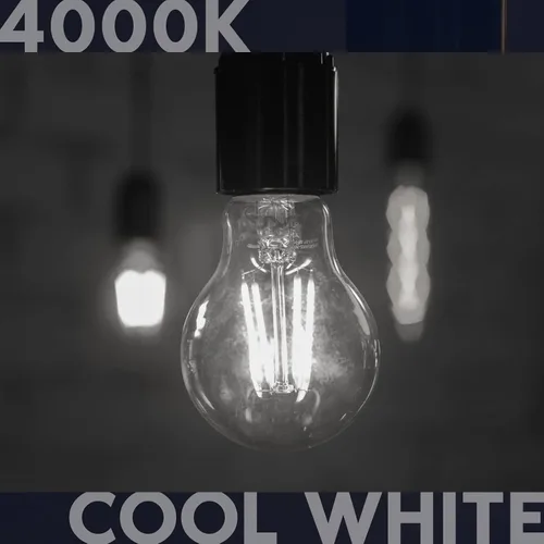 Miniatura 2 de LUXRITE Bombillas LED vintage A19 equivalentes a 100 W, 1600 lúmenes, blanco suave de 3000 K, bombillas Edison regulables, 12 W, clasificación