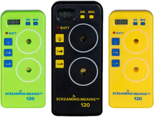 Screaming Meanie TZ-120 Temporizador con alarma extremadamente ruidoso, temporizador multiusos con 2 niveles de sonido perfecto para personas con