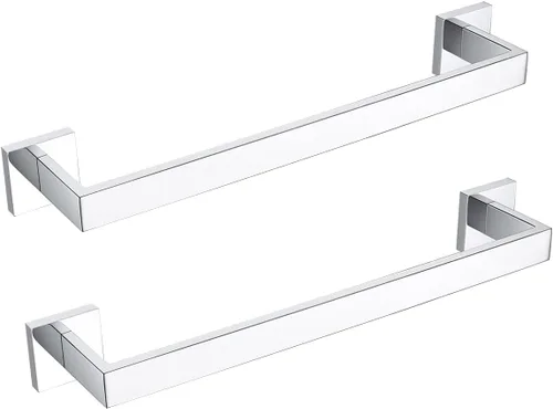 BANOLUX - Toallero individual de 12 pulgadas para baño, toallero para baño, montado en la pared, soporte de toalla de mano de acero inoxidable Cromo