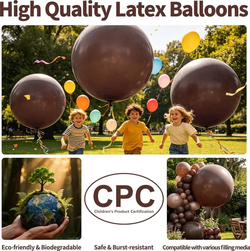 Miniatura 31 de 32 piezas de globos grandes morados de 18 pulgadas, globos redondos grandes de látex para decoración de cumpleaños y bodas. (morado)