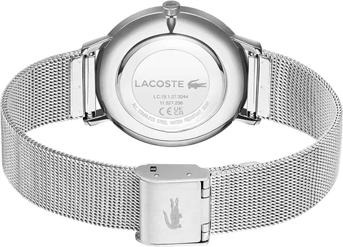 Miniatura 3 de Lacoste Crocorigin Women's 2H Quartz Watch, Stainless Steel, Fashion Wristwatch, Water Resistant up to 3 ATM30 Meters