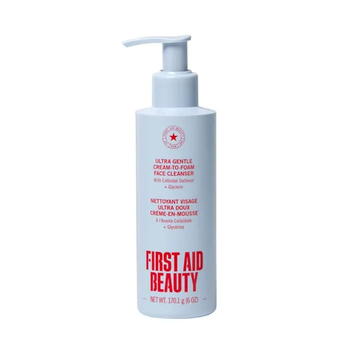 Miniatura 15 de First Aid Beauty - Limpiador facial Pure Skin, elimina eficazmente el maquillaje, la suciedad y las impurezas, limpiador suave deja la piel suave