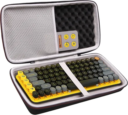 Miniatura 6 de LTGEM - Funda compatible con Logitech POP ICON Combo combo de teclado y mouse Bluetooth, bolsa de almacenamiento de viaje para oficina, color negro