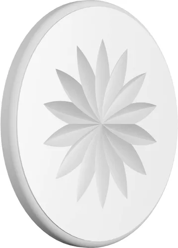 Miniatura 11 de Ekena Millwork ROSP050X050X100GRY11 Roseta estándar con borde redondeado, 5 pulgadas de ancho x 5 pulgadas de alto x 1 pulgadas de alto, PVC