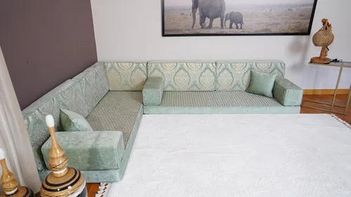Miniatura 2 de arabicsofa Cojín de Piso Diwan Árabe – Juego de Asientos de Sofá Majlis Tradicional Árabe