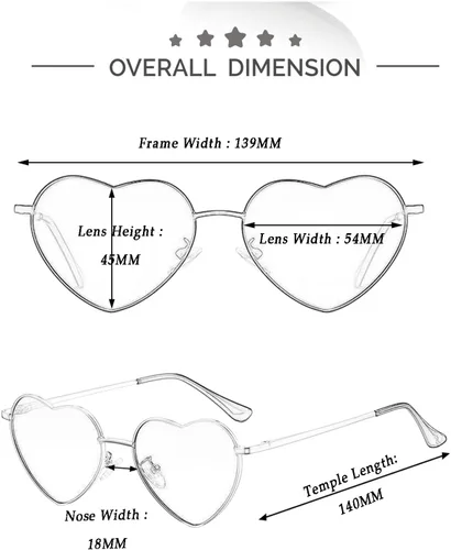 Miniatura 5 de Gafas de sol polarizadas con forma de corazón para mujer, marco de metal, estilo encantador, protección UV400