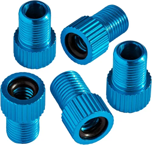 Miniatura 14 de Adaptador de válvula Presta para bicicleta – Convierte Presta a Schrader – Francés/Reino Unido a Estados Unidos – infla neumáticos con bomba Gorras