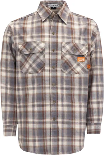 Miniatura 18 de Camisa de trabajo resistente al fuego Titicaca FR Camisa resistente al fuego para hombres de algodón 7.5oz camisa de soldadura Gris