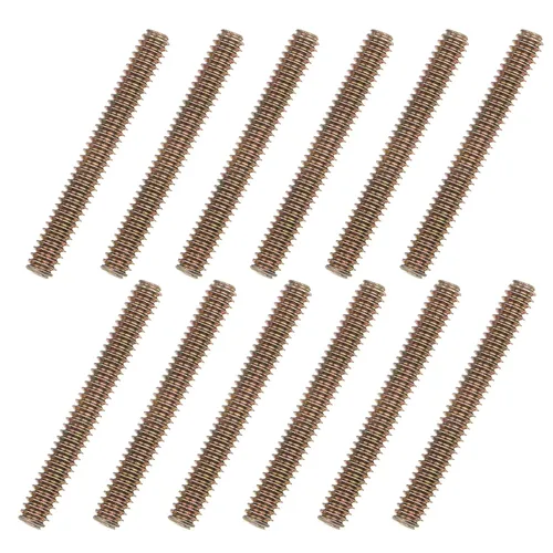 Miniatura 13 de uxcell 8 piezas de zinc de color totalmente roscado varilla 1/4"-20, 2" longitud, tornillo de rosca de acero al carbono para montaje de muebles