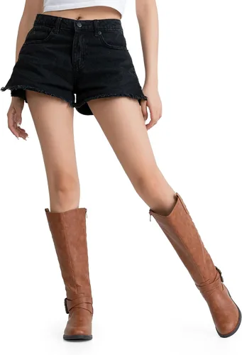 Miniatura 7 de Vepose - Botas de equitación 49 para mujer, botas altas hasta la rodilla, botas de pantorrilla con hebilla
