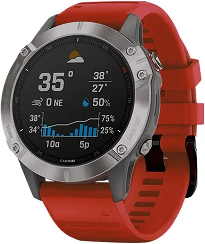 Miniatura 16 de AISPORTS Correa de silicona compatible con Garmin Fenix 7/7 Pro/6/6 Pro/5/5 Plus, correa de reloj de ajuste rápido de 0.866 pulgadas, correa Azul