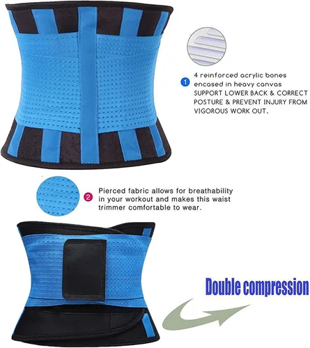 Miniatura 5 de VENUZOR Cinturón de entrenamiento de cintura para mujer – Faja reductora de cintura – Cinturón adelgazante – Cinturón deportivo (grado UP)