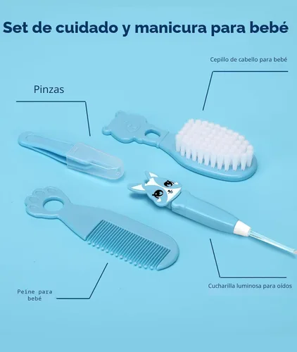 Miniatura 3 de Kit de cuidado de la salud y aseo para bebés, kit de recortador de uñas eléctrico de seguridad, kit de cuidado para recién nacidos con peine