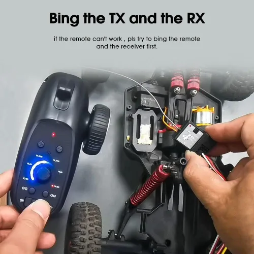 Miniatura 3 de Controlador RC de 2.4 GHz 4CH RC remoto y receptor transmisor de radio digital para 18 110 116 132 RC Car Boat Tank Crawler GA-4H-TX