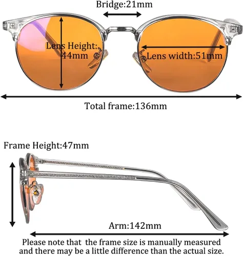 Miniatura 5 de SHINU Lentes de luz azul anti para mujer lente naranja para juegos o trabajo visión nocturna amarilla