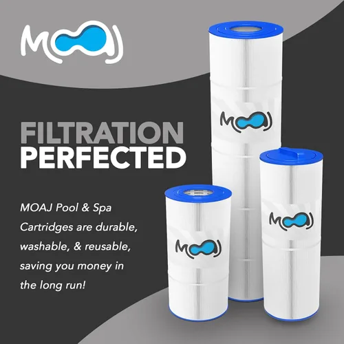 Miniatura 5 de MOAJ Paquete de 4 filtros avanzados para piscina que sustituyen a Hayward SwimClear C2025, CX470E, CX470-XRE, CX480, CX480-XRE, PA56SV, C-7458