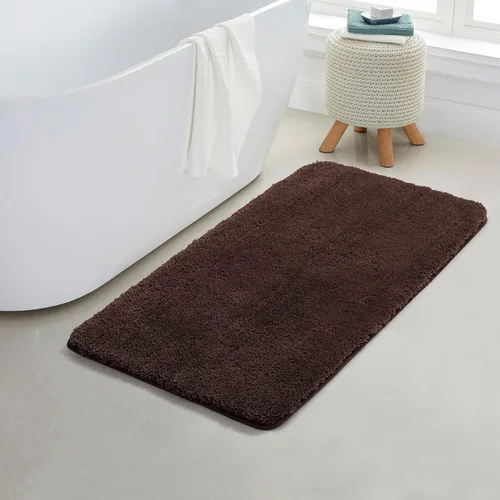 Miniatura 70 de YHF - Alfombras de baño de 20 x 32 pulgadas, extra gruesas y suaves, de microfibra peluda, lavables a máquina, alfombras de baño absorbentes, tapete