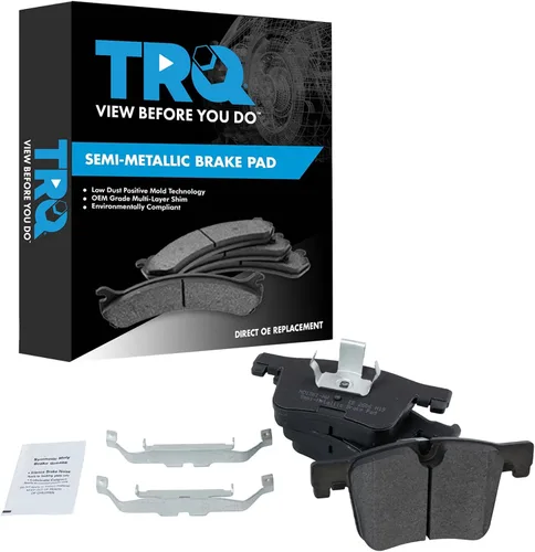 Miniatura 151 de TRQ Pastillas de freno delanteras semi metálicas compatibles con Ford Expedition 2018-2021 F-150 2018-2020 Lincoln Navigator 2018-2022