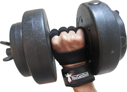 Miniatura 5 de RiverView Enterprise Guantes de entrenamiento cruzado con soporte para muñeca y palma acolchada de silicona antideslizante y cuero