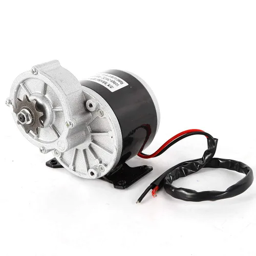 Miniatura 9 de Motor eléctrico de 24 V 350 W para bicicleta Scooter MY1016Z3 Reducción de engranajes con piñón de 9 dientes (24 V 350 W, 1)