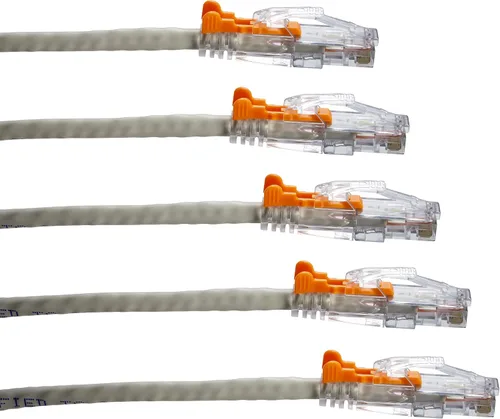Miniatura 28 de NTW NTW - Cable de conexión de bloqueo de red patentado CAT6 de 1 pie, sin enganches, azul (NL-U6K-001BL)