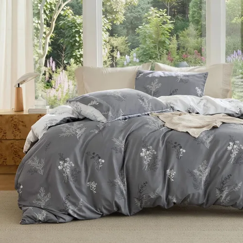 Miniatura 21 de Bedsure Funda de edredón tamaño Queen – Juego de funda de edredón reversible a cuadros con cierre de cremallera, juego de ropa de cama de 3 piezas