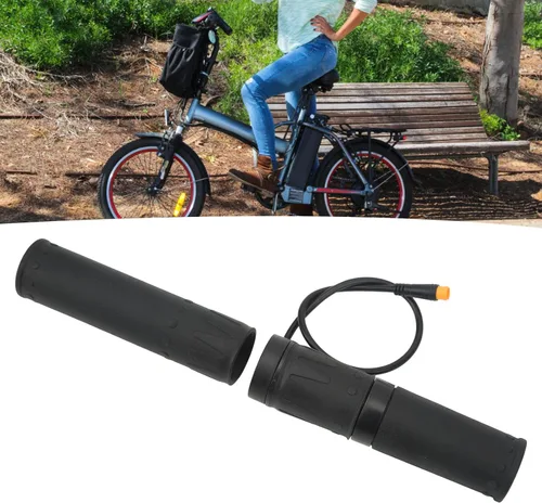 Miniatura 6 de Agarre eléctrico del acelerador, cómodo diseño dividido de goma, control de media rotación para motocicletas, bicicletas, scooters, jinetes