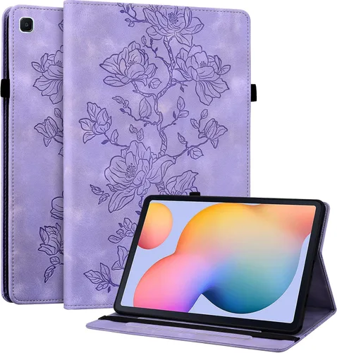Miniatura 39 de Funda para Samsung Galaxy Tab S5e 10.5 2019 Modelo SM-T720/T725/T727, funda delgada de piel sintética con soporte multiángulo y soporte