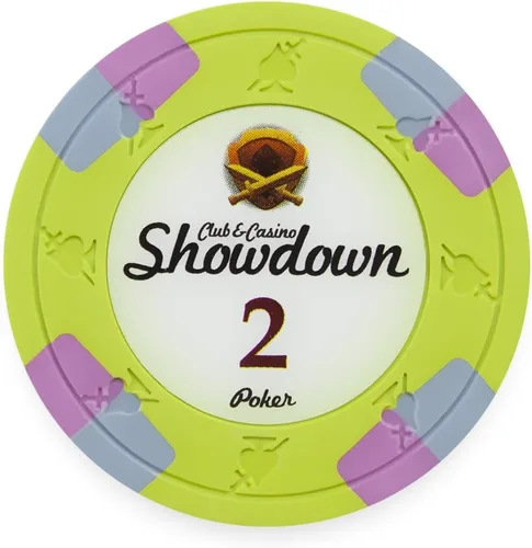 Miniatura 11 de Claysmith Gaming Paquete de 50 fichas de póquer Showdown, compuesto de arcilla pesada de 0.48 oz