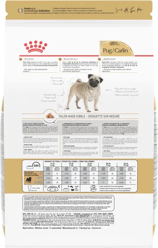 Miniatura 3 de Royal Canin Pug - Alimento seco específico para perros de raza adulta, bolsa de 10 libras