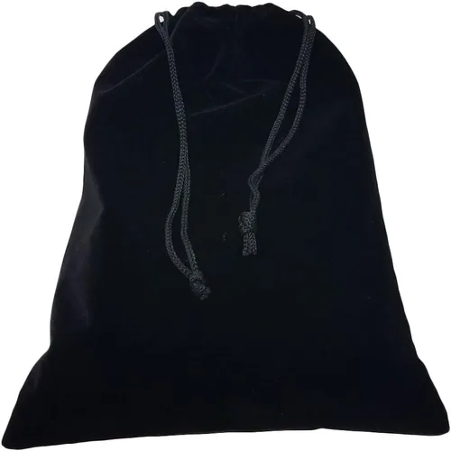 Miniatura 9 de Marion & Co. Dominó Doble Seis 6 Azulejos Negros Tamaño Jumbo de Torneo Profesional con Giradores en Bolsa Elegante de Terciopelo Negro