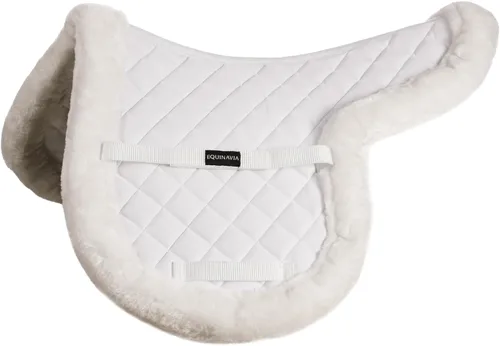 Equinavia Eidsvoll - Almohadilla de sillín inglesa en forma de salto con ribete ultra polar