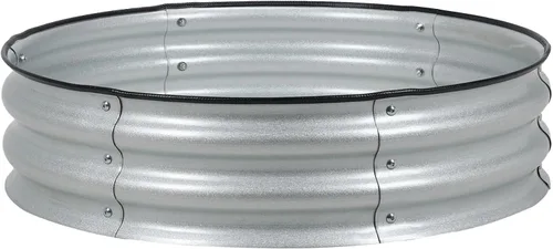 Aoodor Cama de jardín elevada de metal de 9 pulgadas de alto y 30 pulgadas, maceta para exteriores y kit de jardín elevado para verduras, flores,