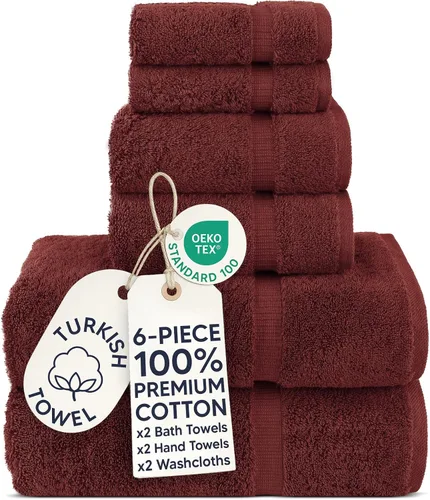 Miniatura 100 de Chakir Turkish Linens - Toallas turcas de 100% algodón, suaves y absorbentes (4 paños, color gris)