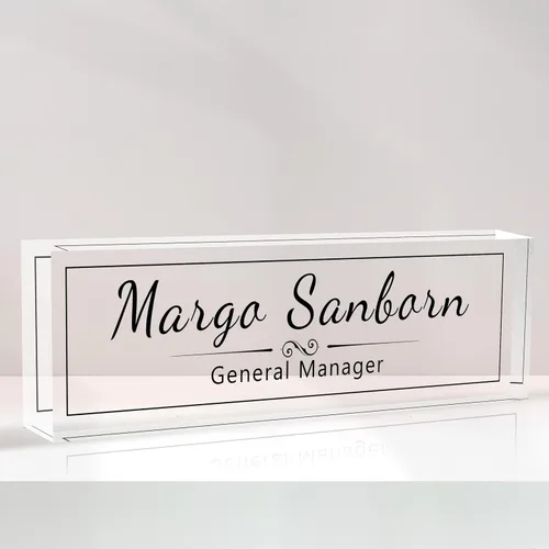 Miniatura 22 de Placa de nombre personalizada para escritorio, placa de nombre de oficina personalizada para escritorio, decoración de oficina personalizada