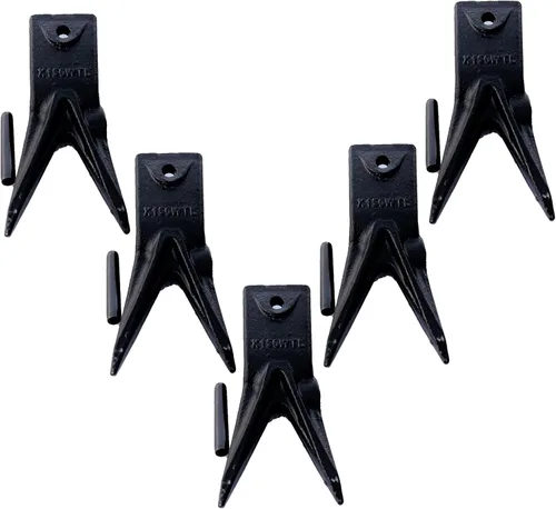Miniatura 13 de Retroexcavadora X156 5Pk Minicargadora Mini excavadora estándar Dientes de cucharón con pasadores para mini excavadora Dientes de cucharón corto