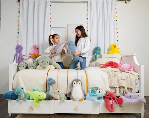 Miniatura 8 de The Petting Zoo Peluche de ballena, regalos para niños, animales marinos Fuzzlez, juguete de peluche de ballena, 15 pulgadas