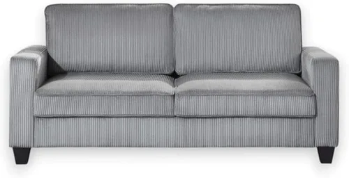 Miniatura 11 de BOWERY HILL Sofá cama modular reversible de lino gris acero con almacenamiento, tapicería de mezcla de algodón, cama extraíble, cojines copetudos