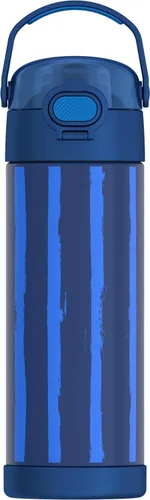 Miniatura 41 de THERMOS FUNTAINER Botella de acero inoxidable con aislamiento al vacío de 16 onzas con tapa ancha de canalón, Rosa Neón