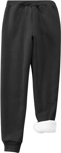 Miniatura 5 de JEGULV Pantalones con forro polar para mujer, con bolsillos, cintura alta, para senderismo, correr, pantalones térmicos para invierno, cálidos