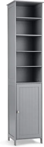 Miniatura 7 de GLACER Gabinete de almacenamiento de 72 pulgadas de alto, gabinete de piso de baño con estantes ajustables, gabinete de almacenamiento estrecho que