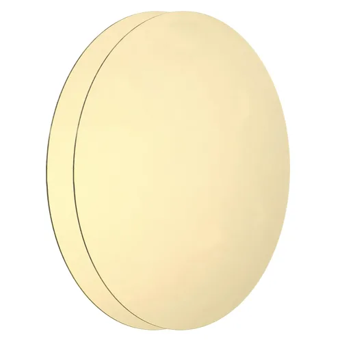 Miniatura 19 de MECCANIXITY 2 Piezas Placa Redonda de Latón, 150mm (5.91") de Diámetro Láminas de Cobre Puro, Lámina de Metal de Latón Cobre H62 de 0.5mm